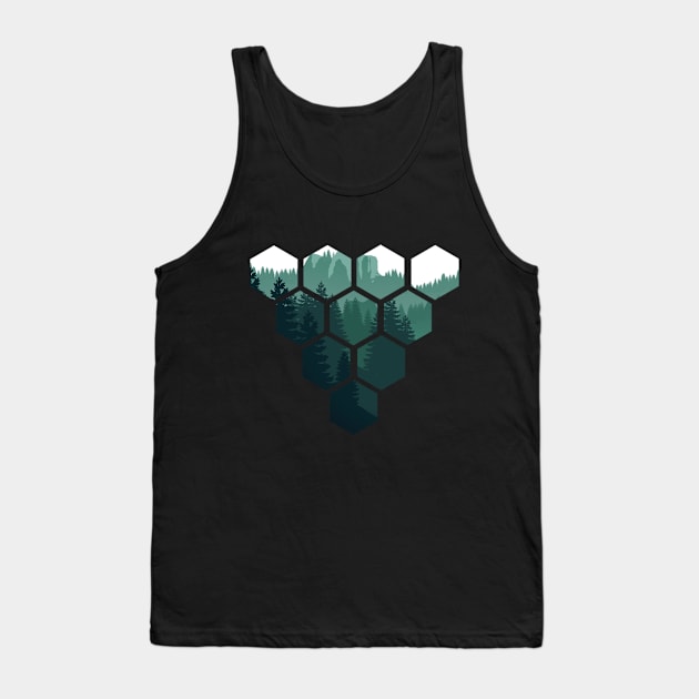 protected forest Tank Top by Verisman